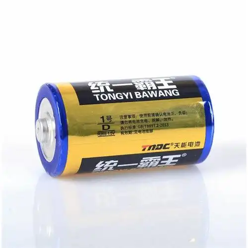 电池统一霸王1号1.5vdlr20碳性一号燃气灶热水器电池