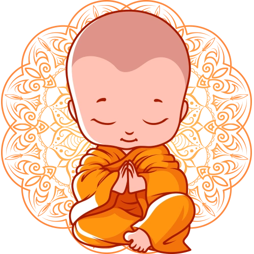 卡通佛教儿童人物