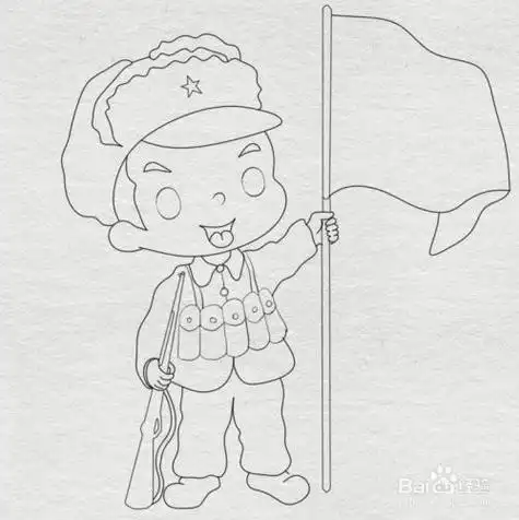 笔画女红军简笔画图片红军简笔画卡通人物红军简笔画卡通人物步骤红军