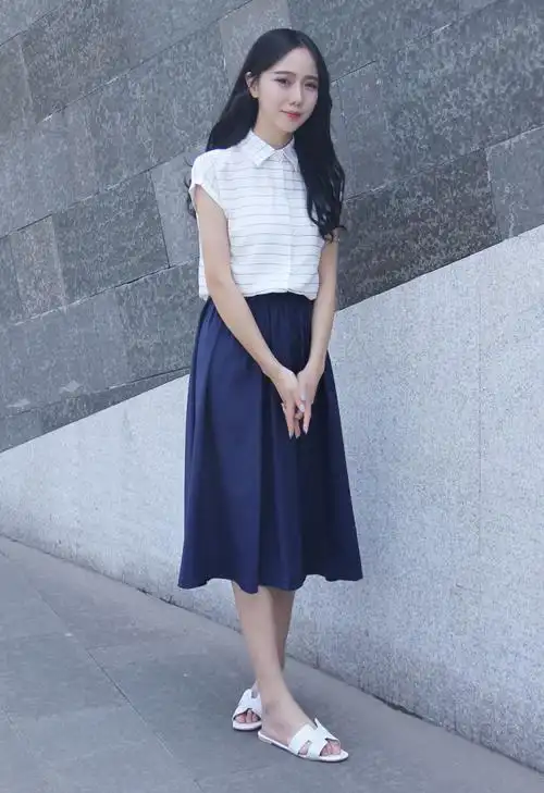 mmys 实拍舒适面料半身长裙