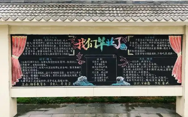 初三毕业黑板报2021 毕业黑板报大全