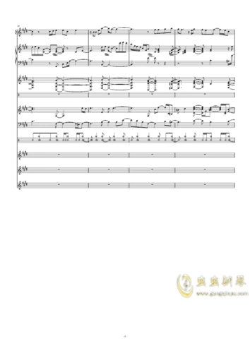 终于等到你 - 张靓颖 (总谱) 钢琴谱(五线谱)