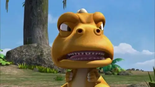 小恐龙阿贡小熊出现霸王龙阿贡拿他一点办法都没有