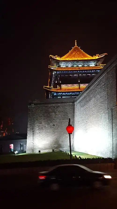 其它 2017年春节——西安南门夜景【手机拍摄】 写美篇 夜色城墙
