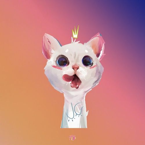 tlp反光车贴  宠物猫猫可爱皇冠摩托车机车电动车防水卡通贴纸