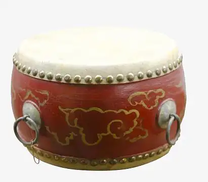 喜庆中国风锣鼓红色大鼓