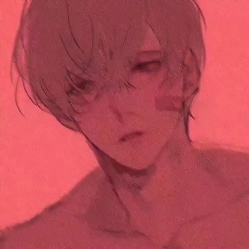 颗粒感动漫头像男女头自调喜欢收藏点赞呐