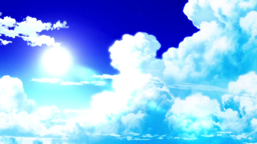 动漫蓝天白云gif动图_动态图_表情包下载_soogif