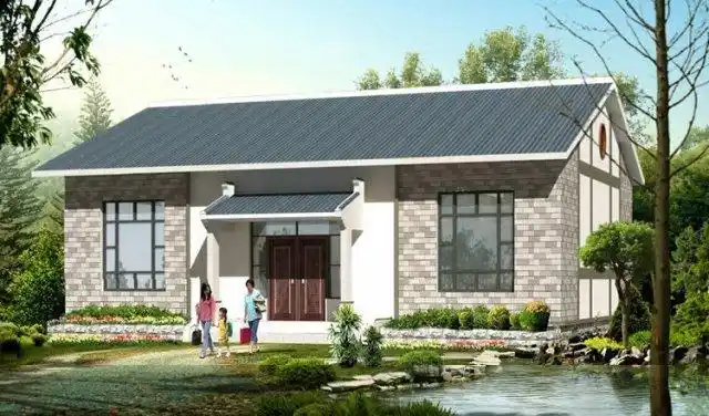 农村一层平房最佳设计图-农村一层平房最佳设计两边有邻居 - 网络编辑