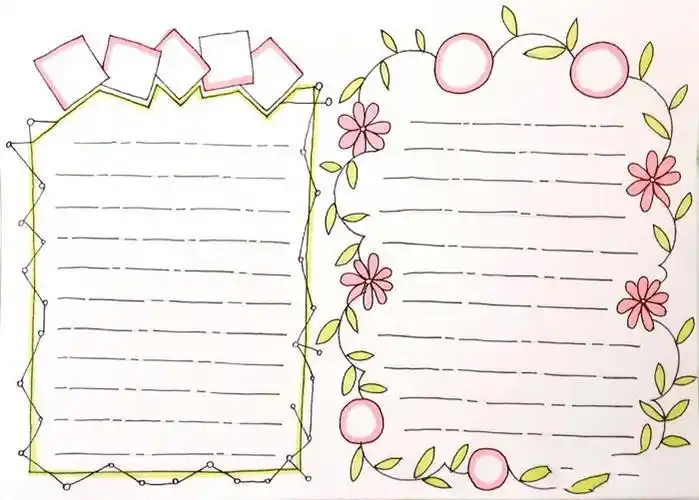 关于volg的手抄报手抄报版面设计图