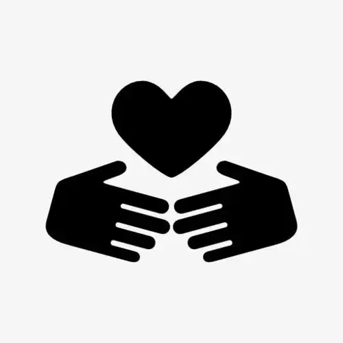 两只手捧心图标