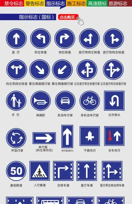 交通道路指示标志牌高速公路限速限高提示铝板反光标识牌可定制做
