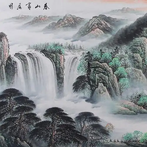 胡成举《春山富居图》中国实力派书画家