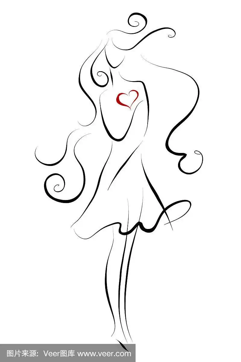 女性艺术线条