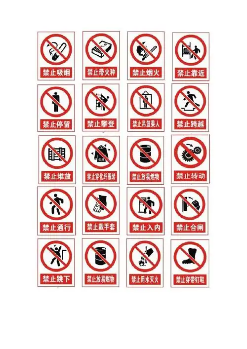 安全标志gb2894-2008 安全标示牌 安全警示标志大全 安全生产标识