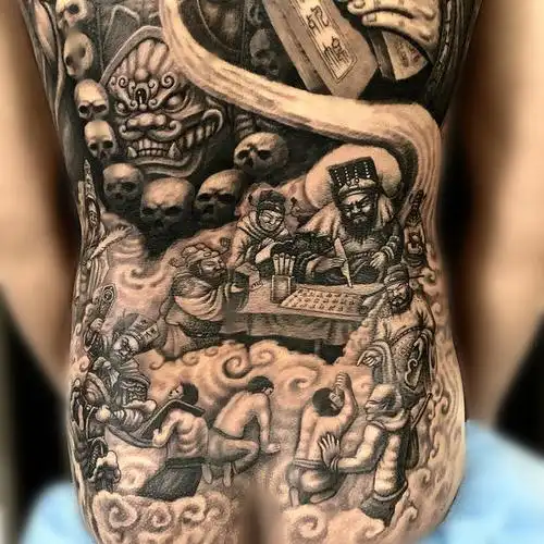 满背阎王 判官_纹身吧社区 - 纹身大咖