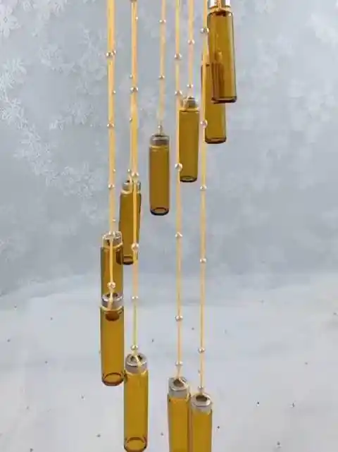 玩艺术,药瓶做个小风铃