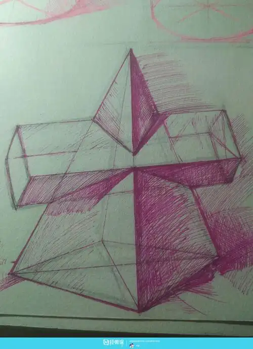 《组合几何体—素描速写美术绘画入门练习》by 李敏