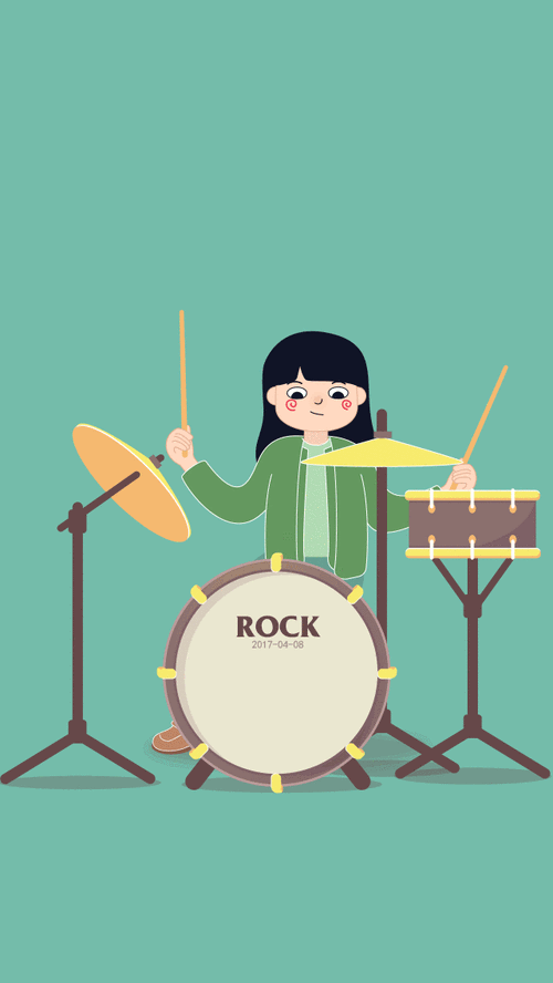 萌娃gif架子鼓gif魔性gif动漫gif