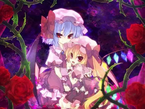 壁纸 可爱的两个动漫女孩