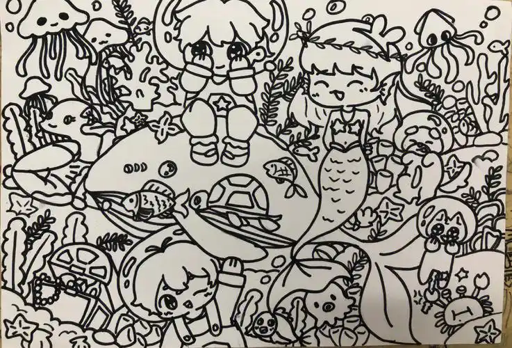 海底世界主题画创编