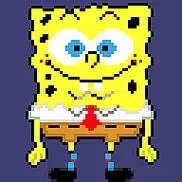 像素画打卡(9)海绵宝宝