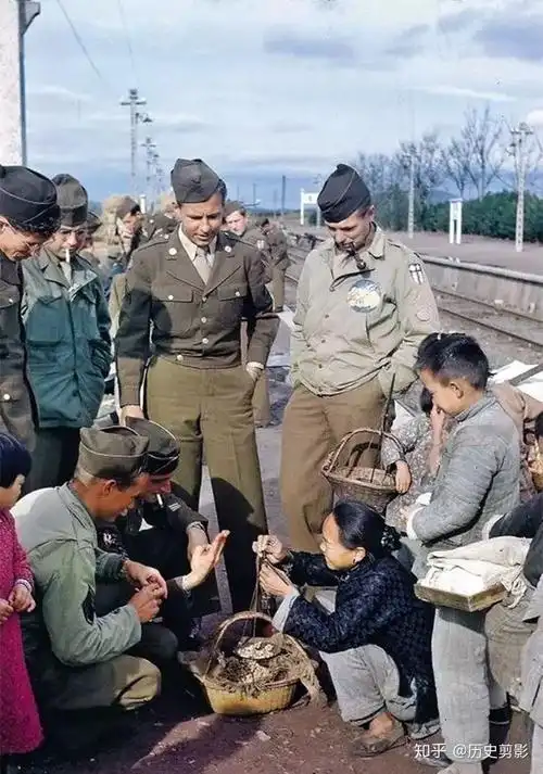 历史老照片40年代的彩色中国