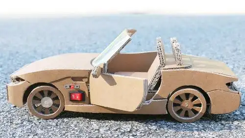 纸板手工制作汽车