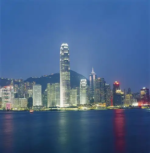 香港维多利亚港夜景_全景网