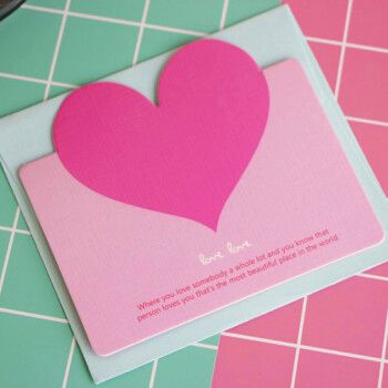 小郎人 心形贺卡 生日贺卡祝福小卡片定制小贺卡 鲜花小卡片 新年商务