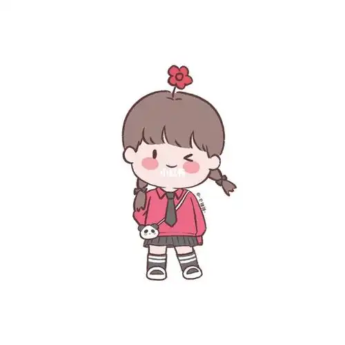 手绘可爱女孩头像