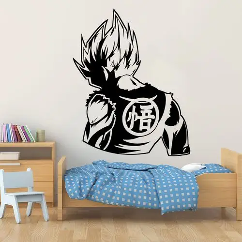 孙悟空背影七龙珠卡通人物精雕自粘艺术墙贴 贴纸