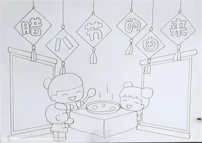 腊八节的由来手抄报怎么画