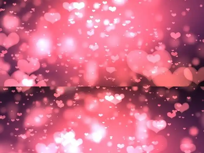 浪漫婚礼粉色心飞舞led背景视频素材batch