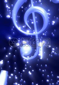 飘落的音符大屏幕舞台背景图片