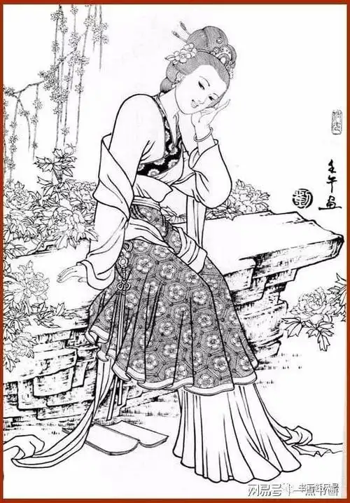 唯美灵动,婀娜多姿——刘公华的仕女白描