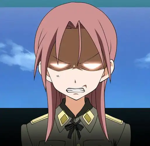 生气娘生气的动漫女孩