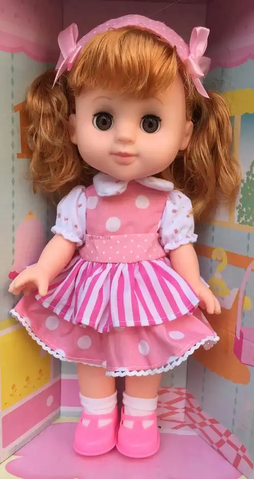 包邮眨眼洋娃娃环保铁质耐用手推车女孩玩具生日礼物