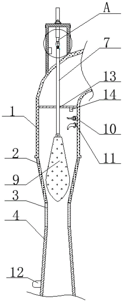 可调变径文氏管的制作方法