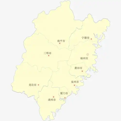高清福建省地图