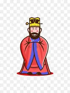 矢量卡通中国古代明朝官员大臣元素素材