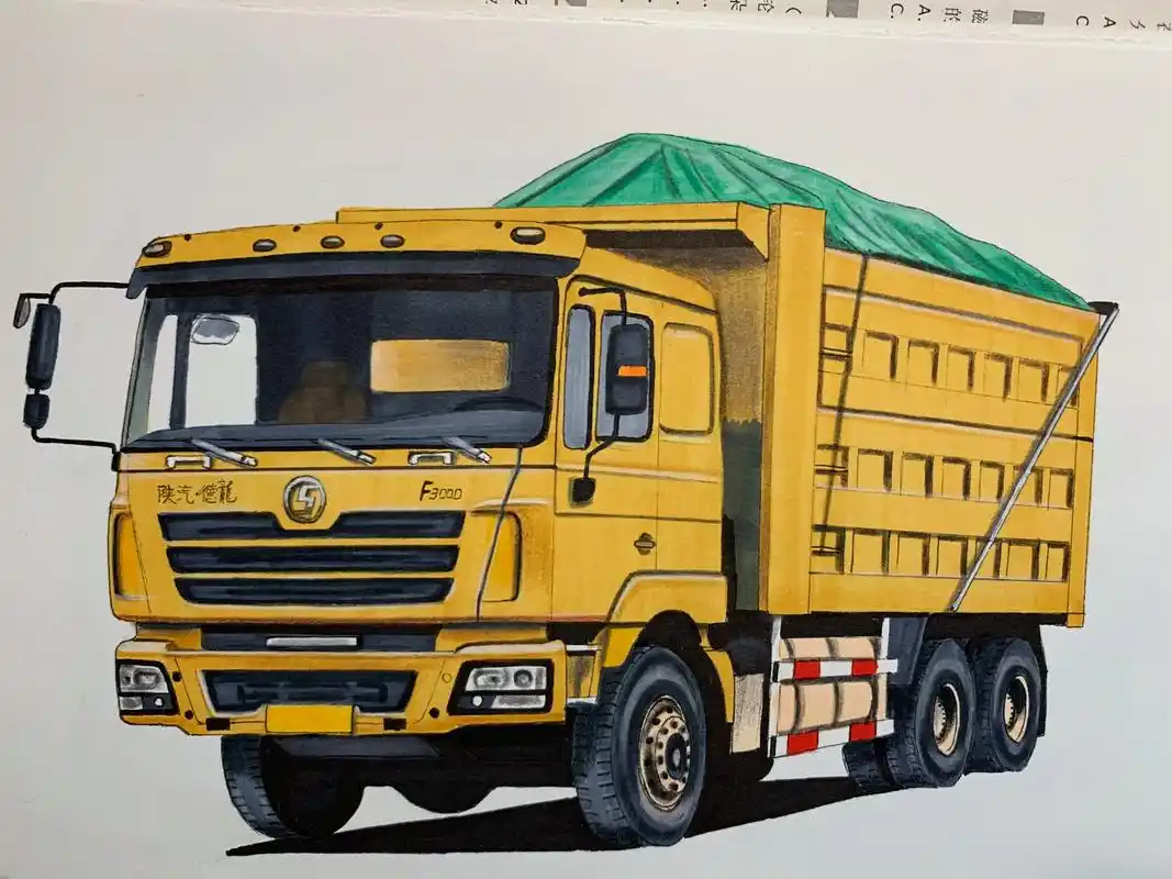 抖音潮流艺术研究所 画卡车#抖音卡车 - 抖音