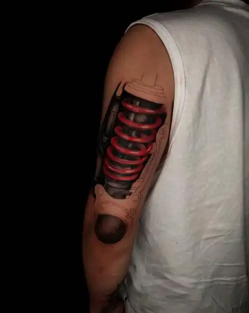 机械臂,局部.纹身图片_欧美写实纹身图案