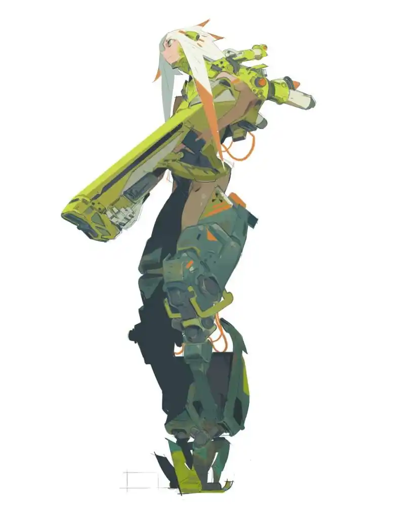 一组赛博朋克风格的抽象人物插画,by madao羁. #动漫# #插画# #科幻