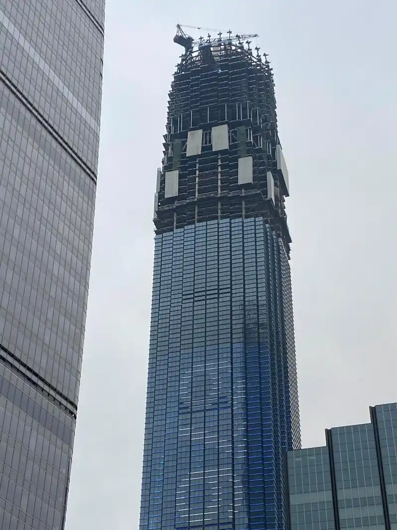 428米山东第一高楼钢结构站上87层!