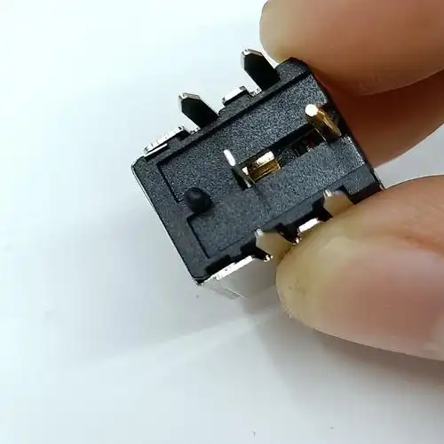 现货大电流dc插座 dc532母座 5.5*2.5笔记本电源插座 dc007b