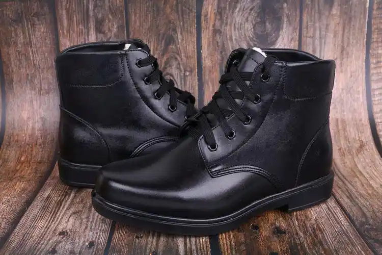 绒皮鞋军冬季加绒加厚羊毛士兵绒皮鞋毛皮鞋男东北保暖雪地靴军勾棉靴