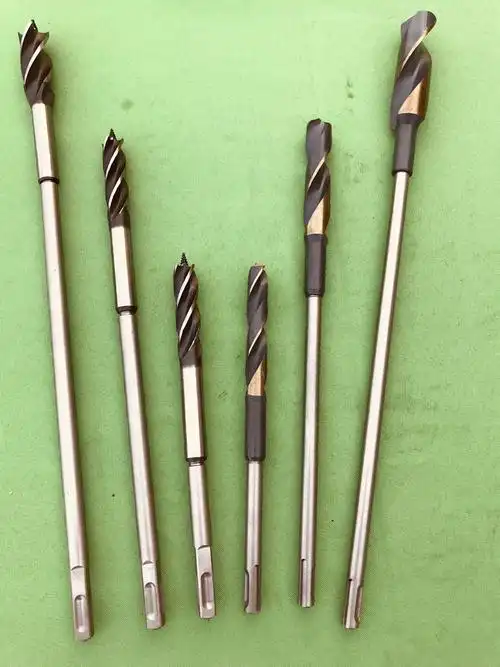 方杆电锤圆杆30公分加长木工钻头四槽四刃木工钻高速钢麻花钻 20公分