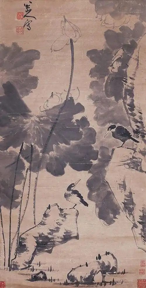 香港今是八大山人 荷花