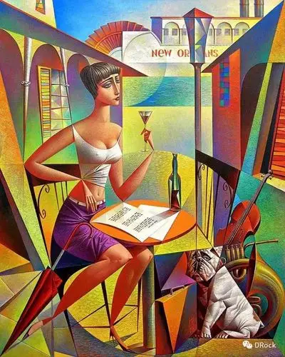 充满雕塑感的神秘绘画 | 当代立体主义绘画大师georgy kurasov